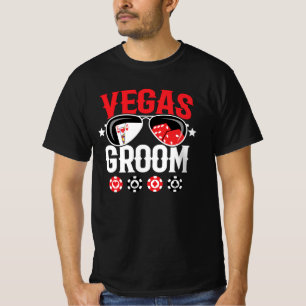 Vegas Bröllop - Groom - Vegas Bachelor Party Squad T Shirt