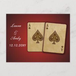 Vegas-Bröllop OSA-kort Inbjudan Vykort