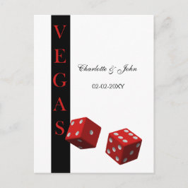 Vegas-Bröllop OSA-kort Inbjudan Vykort