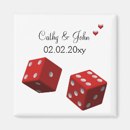 Vegas bröllop spara datum magnet