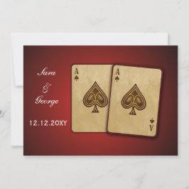 Vegas bröllop spara datum-meddelande datumet