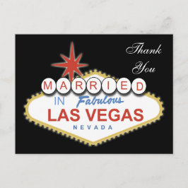 Vegas Bröllop Tack Card Vykort