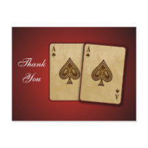 Vegas Bröllop Tack Card
