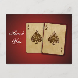 Vegas Bröllop Tack Card Vykort