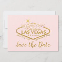 Vegas Bröllop undertecknar fotospara datum