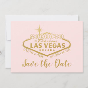 Vegas Bröllop undertecknar fotospara datum Spara Datumet