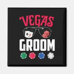 Vegas Brudgum Brud Förlovning Vegas Systerfest Magnet