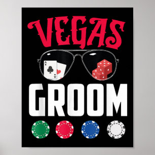 Vegas Brudgumma Brud Förlovning Vegas Möhippa Poster