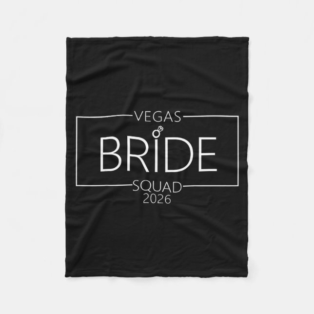 Vegas brudlag 2026 Gifta i Vegas Fleecefilt (Framsidan)