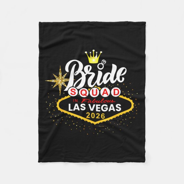 Vegas brudlag 2026 gifta sig i Vegas Fleecefilt (Framsidan)