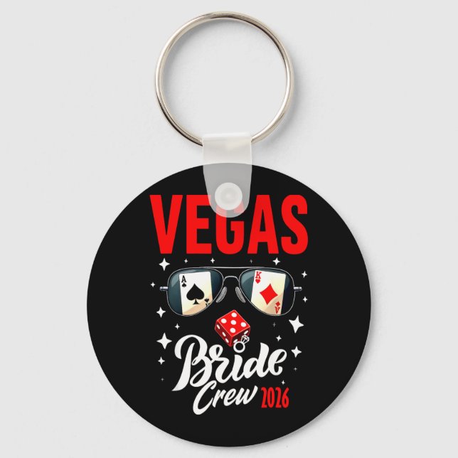 Vegas brudlag 2026 gifta sig i Vegas Nyckelring (Framsida)