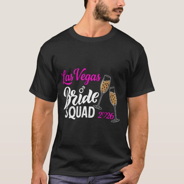 Vegas brudlag 2026 gifta sig i Vegas T Shirt (Framsida)