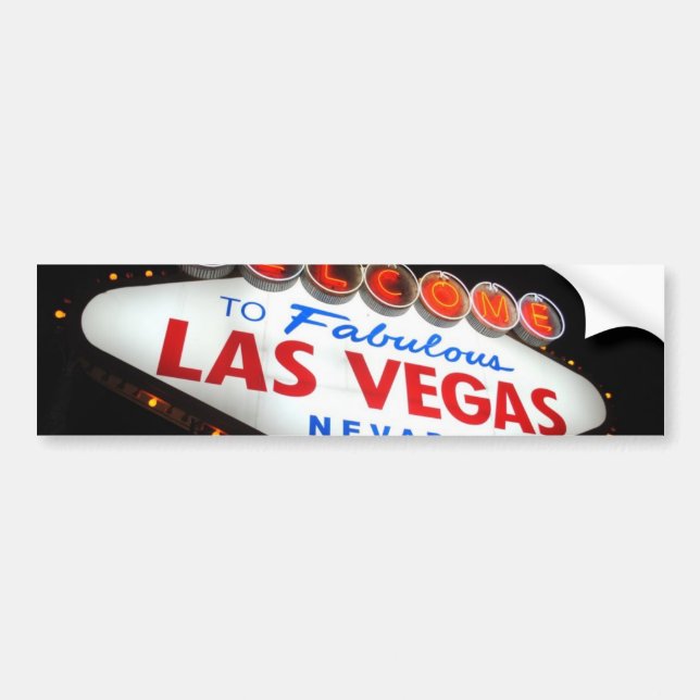 Vegas Bumper Sticker Bildekal (Framsidan)