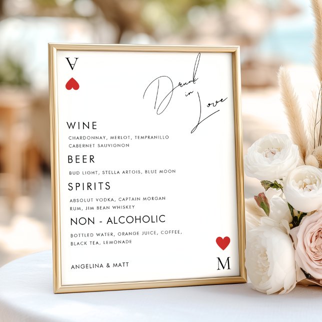 Vegas Casino Drunk in Kärlek Bröllop Pub Poster (Skapare uppladdad)