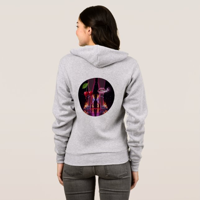 Vegas Casino Kärlek Hoodie ❤️ ♠️ T Shirt (Hel baksida)