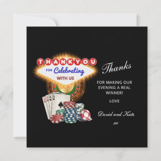 Vegas Casino Night Birthday / Bach Party Thank You