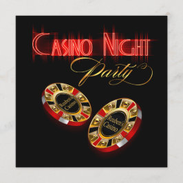 Vegas Casino Night FRÅGA MIG OM ATT SÄTTA DITT NAM Inbjudningar