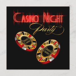 Vegas Casino Night FRÅGA MIG OM ATT SÄTTA DITT NAM Inbjudningar