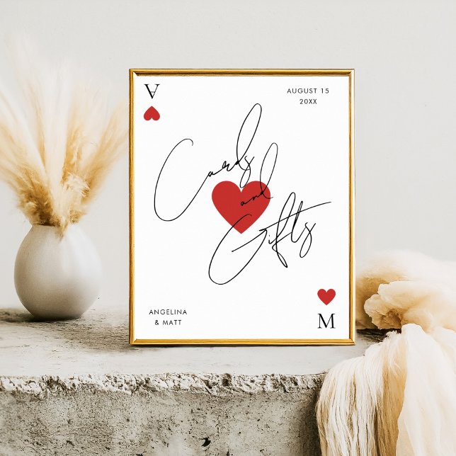 Vegas Casino Playing Card Cards & Gifts Sign Poster (Skapare uppladdad)