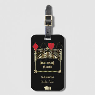 Vegas Casino Royale Art Deco Bachelorette Helg Bagagebricka