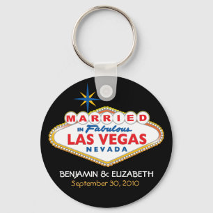 Vegas destination som gifta sig jubileums- nyckelring