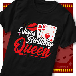 Vegas Födelsedagsdrottning Kasinofest Tjejresan Sä T Shirt