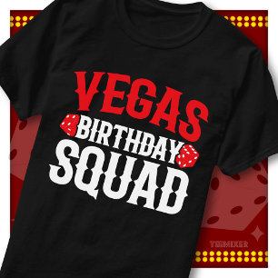 Vegas Födelsedagsgäng Casino Tärningsgrupp Fest Cr T Shirt
