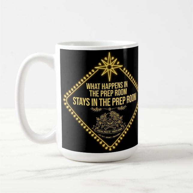 Vegas förberedelserum Rolig kaffemugg (Vänster)