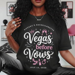 Vegas före vows möhippa-fest t shirt