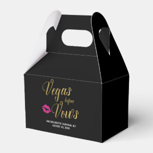 Vegas före Vows Survival Kit Box Presentaskar