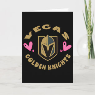 Vegas Golden Knights Alla Hjärtans Dag Hjärtan Off Kort