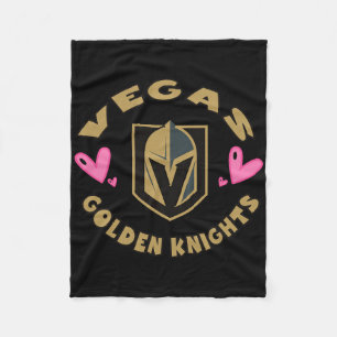 Vegas Golden Knights Valentine Hearts Officiellt L Fleecefilt