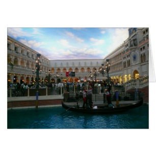 vegas gondola hälsningskort