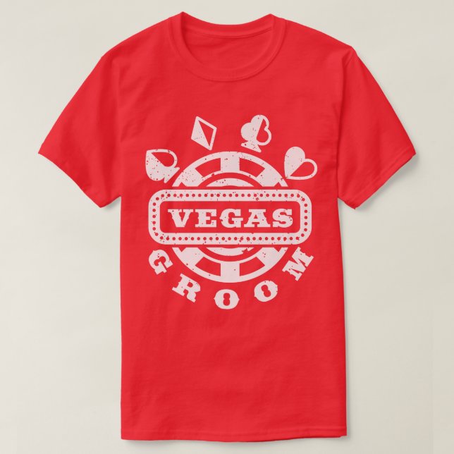 Vegas Groom Squad Vegas Bröllop T Shirt (Design framsida)