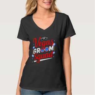Vegas Groom Squad Vegas Svärmannafest Gift i T Shirt