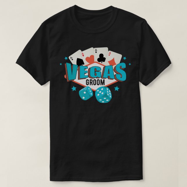 Vegas Groom T Shirt (Design framsida)