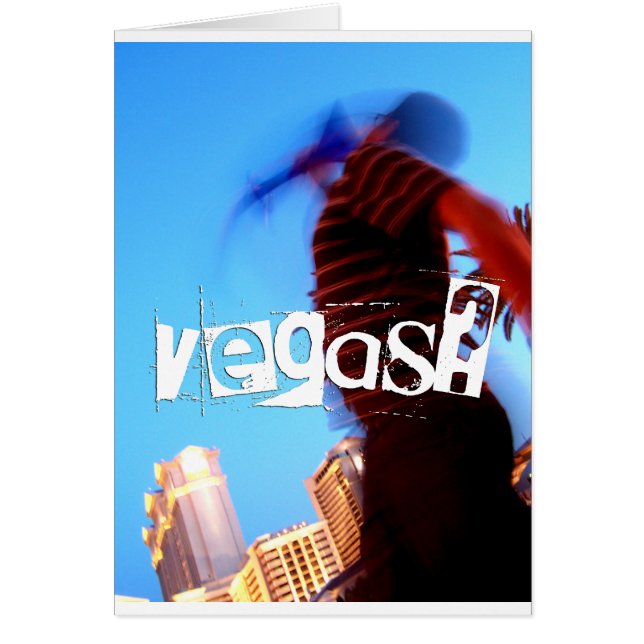Vegas? Hälsningskort (Framsidan)