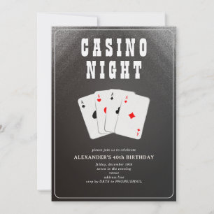 Vegas Kasino Blackjack Poker Natt Parti Inbjudningar