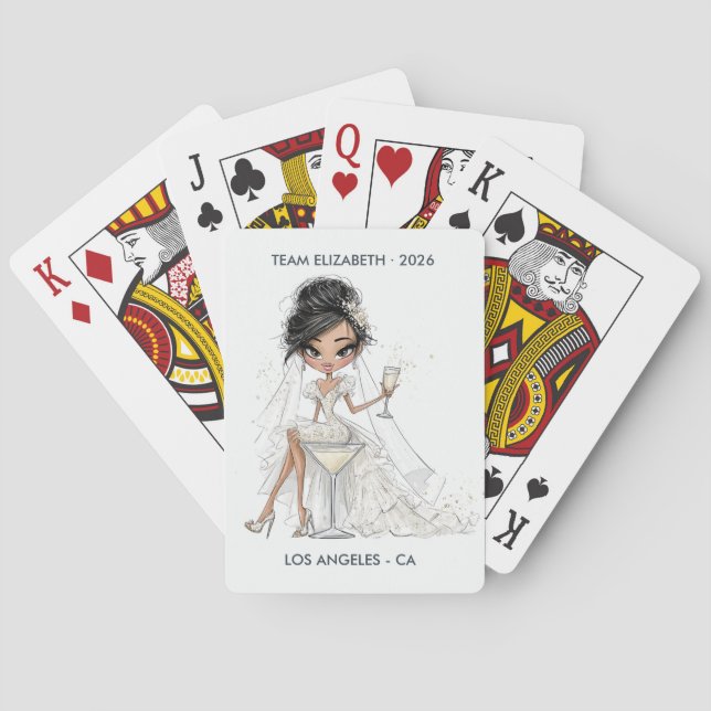 Vegas Möhippa Bröllopsgåva Casinokort (Baksidan)