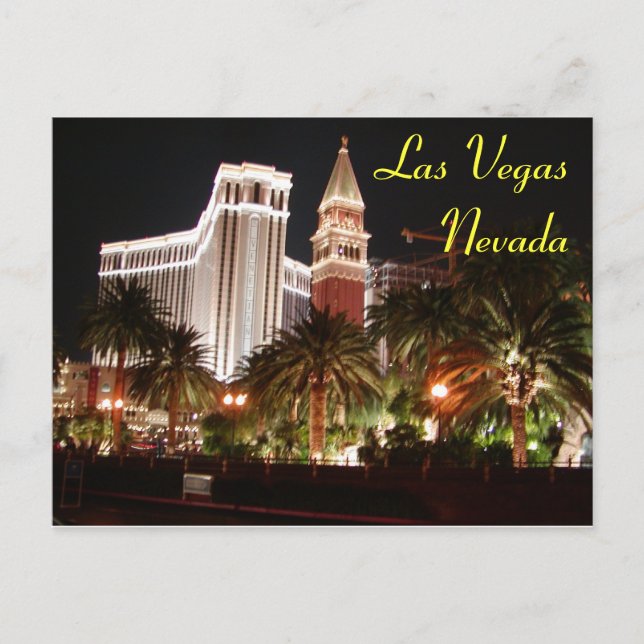 Vegas Nights Postcard Vykort (Framsida)