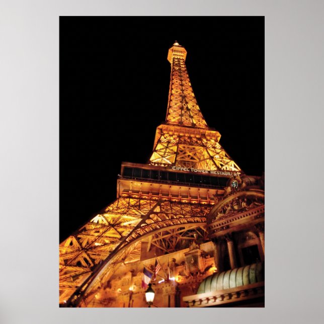 Vegas - Paris - Eiffel Tower Restaurang Poster (Framsidan)