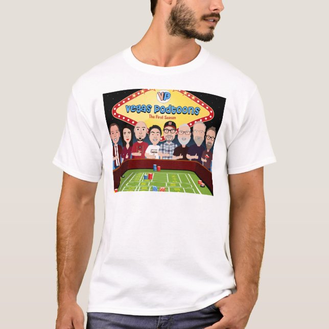 Vegas Podtoons 1 T Shirt (Framsida)