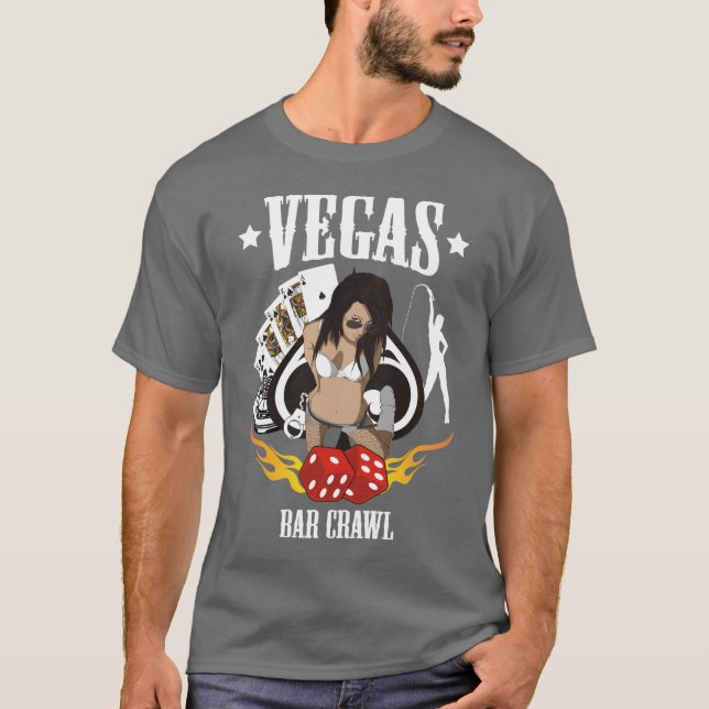 Vegas Pub Crawl T-shirt (Framsida)
