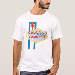 Vegas Resa med ikonen Välkommen till Las Vegas-sig T Shirt