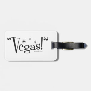 "Vegas! "RetroLV.Com-bagagemärkre Bagagebricka