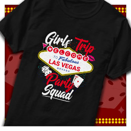 Vegas Sällskapets resa till Vegas Tjej-semester i T Shirt