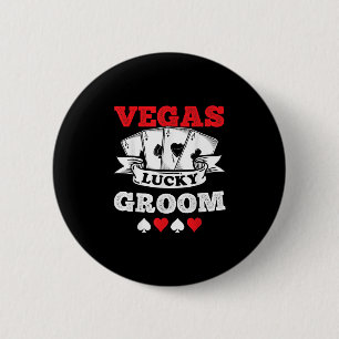 Vegas Sängkammarbröllop Gift i Vegas Brudgumssquad Knapp
