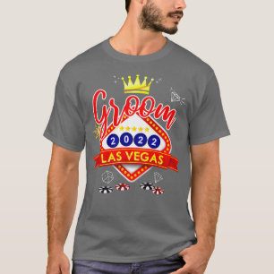 Vegas Sängkammarbröllop Grupp Gift i Vegas Brudgum T Shirt