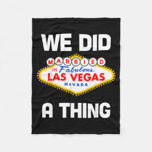 Vegas Sängkammarparty Gift Brudgum Brud Fleecefilt