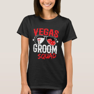 Vegas Sängkammarparty - Gift i Vegas - Brudgum Sq T Shirt